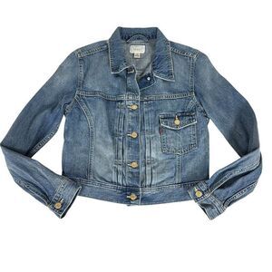 Levis Women’s Denim Jacket Large Type III Jean Trucker White Label